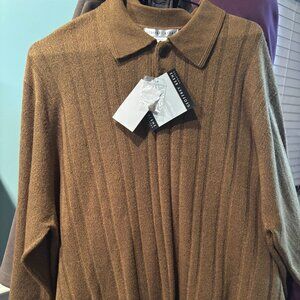 GEOFFREY BEENE MEN'S XL SWEATER PULLOVER WITH COLLAR